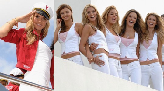 Heidi Klum in Miranda Kerr pozirata