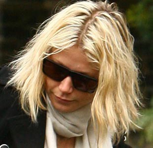 Gwyneth Paltrow s slamnatim gnezdom na glavi