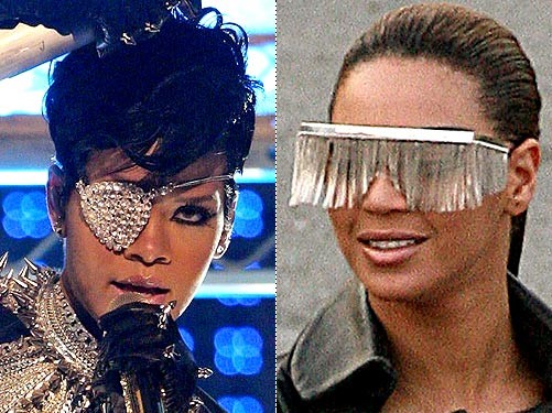 Celebrity look: Nenavadna očala Rihanne in Beyonce