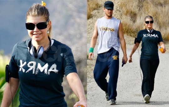 Fergie in Josh za praznike domov