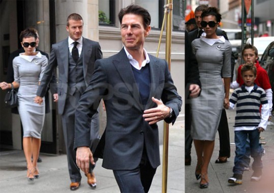 Beckhamovi za praznike v New York