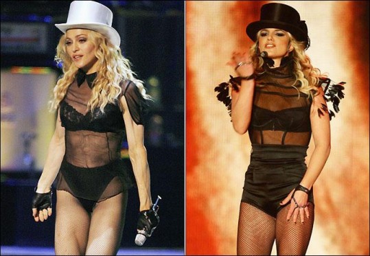 Imata Madonna in Britney skupno garderobno omaro?