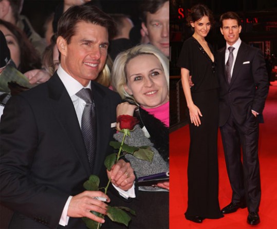 Tom in Katie na premieri v Berlinu