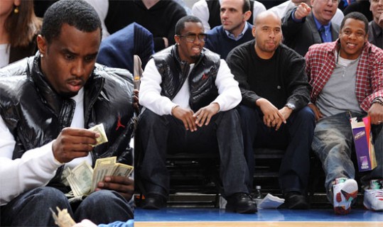 Diddy in Jay-Z skupaj na tekmi