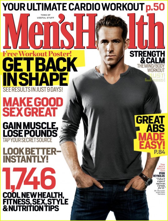Ryan Reynolds v reviji 'Men's Health'
