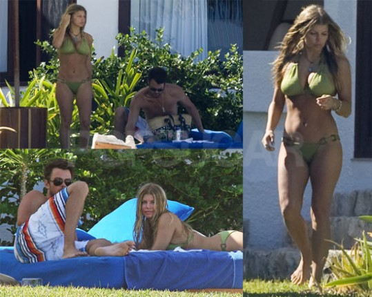Fergie in Josh za Valentinovo na plaži