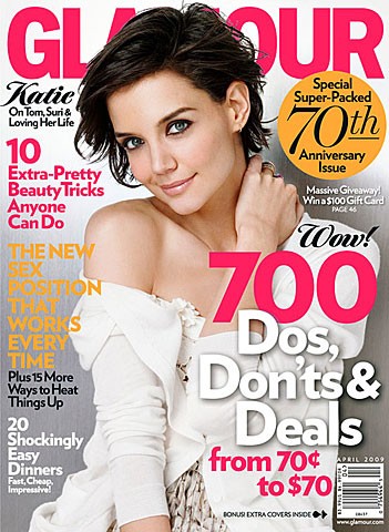 Katie Holmes krasi naslovnico Glamourja
