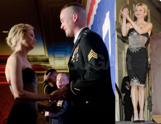 Renee Zellweger z vojaki