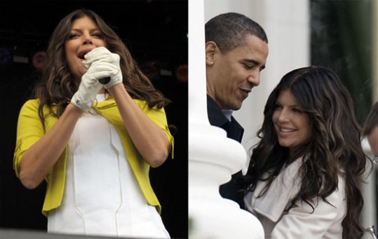 Fergie zabavala družino Obama