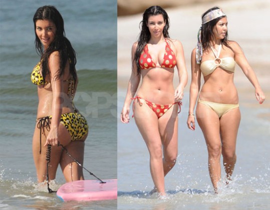 Kim Kardashian na mehiški plaži