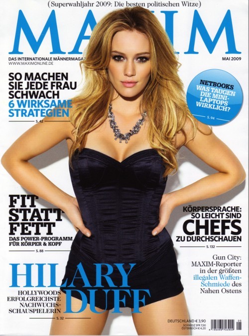 Hilary Duff na naslovnici Maxima