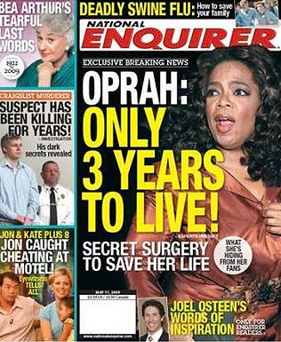 Oprah ima le še tri leta življenja