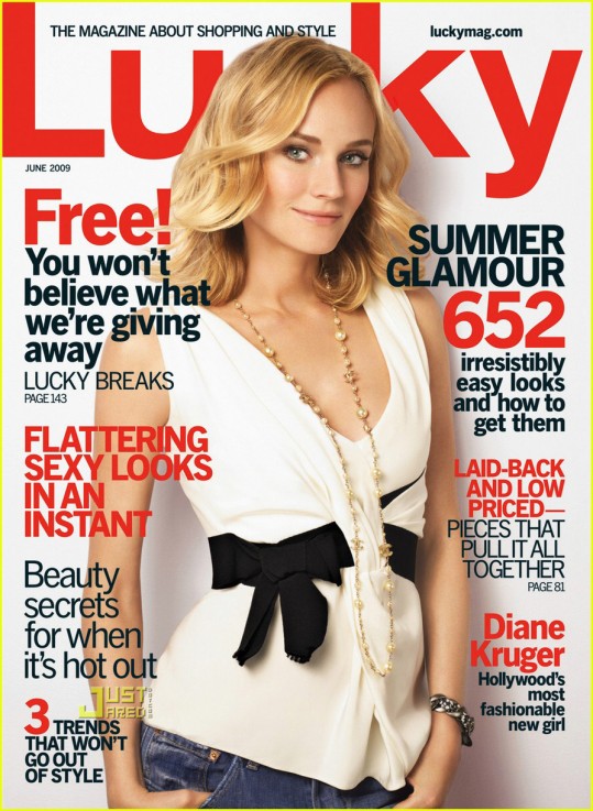Diane Kruger na naslovnici revije Lucky