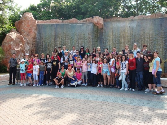 Sebastian s plesalci v Gardaland
