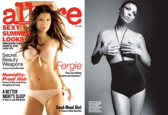 Fergie odvrgla oblačila za Allure