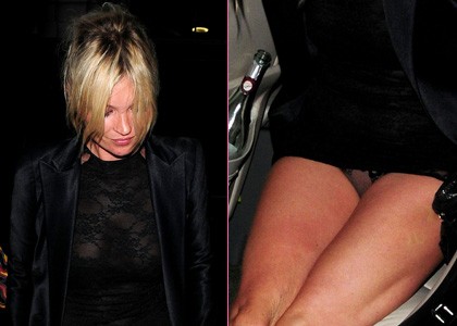 Kate Moss pokazala mednožje