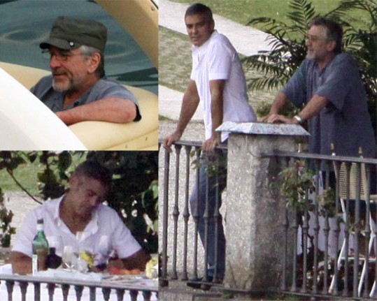 George Clooney in Robert De Niro skupaj na počitnicah