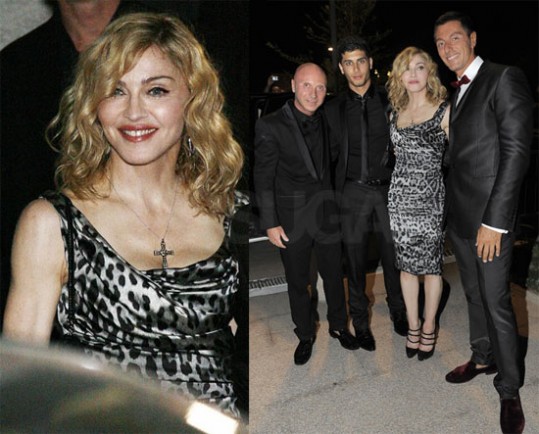 Madonna se je stisnila k Jesusu Luzu