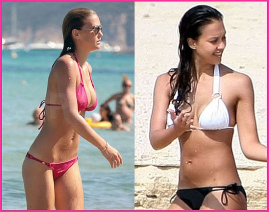 Najbolj vroče bikini telo: Bar Rafaeli ali Jessica Alba?
