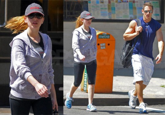Scarlett Johansson telovadi