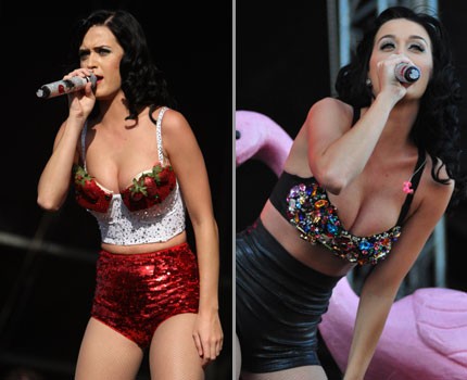 Katy, Lily ali Lady Gaga: Katera je bila bolj razgaljena?