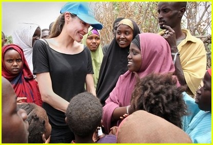 Angelina Jolie v Afriki