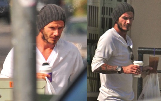David Beckham na govornih vajah