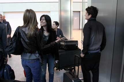 Jennifer Aniston v Londonu z Orlandom Bloomom