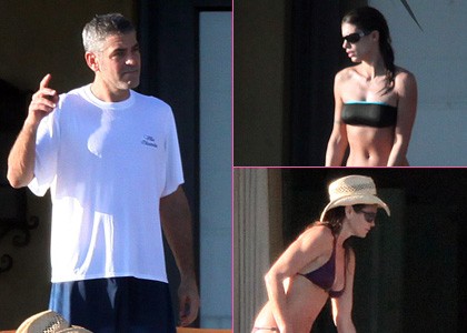 George Clooney: V trojčku s Cindy Crawford in Elisabeto Canalis