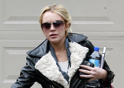 Lindsay Lohan prespala pri fantu