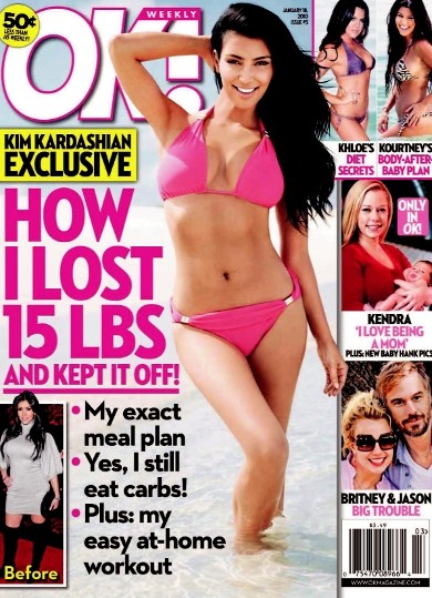 FOTO Kim Kardashian objavila sliko na kateri je 'debela'
