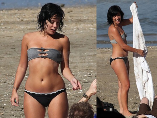 FOTO Lily Allen s prijatelji pobegnila na plažo