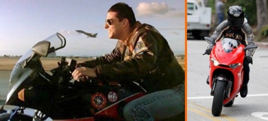 Tom Cruise: Kot v časih Top Guna zajahal motor in divjal po Beverly Hillsu