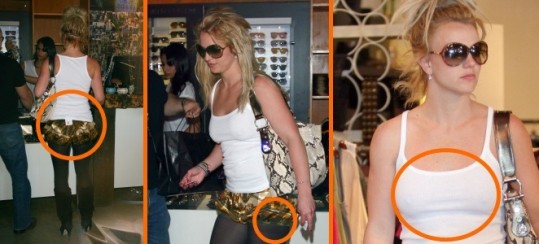 FOTO Britney Spears z etiketo na ritki