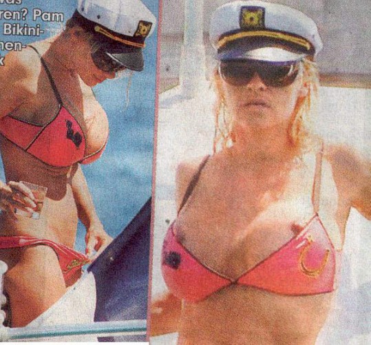 FOTO Pamela Anderson neuspešno zakrila bradavičke