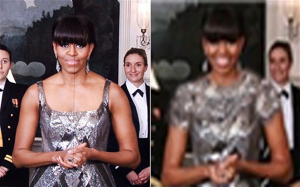 Iranci računalniško oblekli preveč razgaljeno Michelle Obama