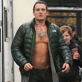 Opa! Orlando Bloom: Na snemanju ujet brez majice!