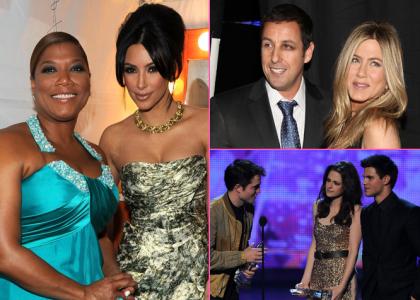 FOTO Čudoviti Kim Kardashian in Jennifer Aniston blesteli na rdeči preprogi
