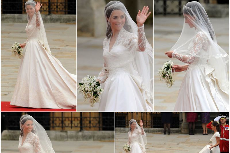 Poročno obleko Kate Middleton si bo ogledalo pol milijona ljudi