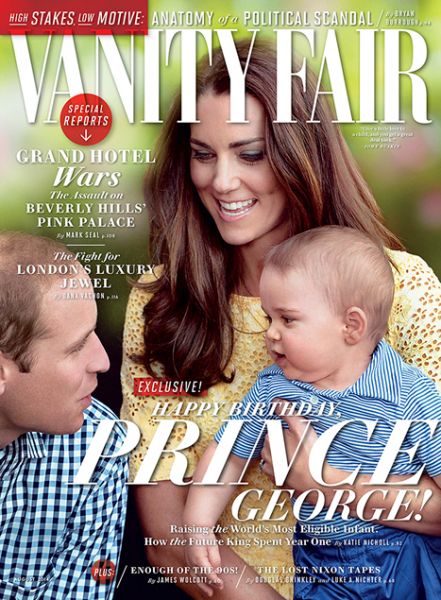 Vau! Princ George že krasi Vanity Fair