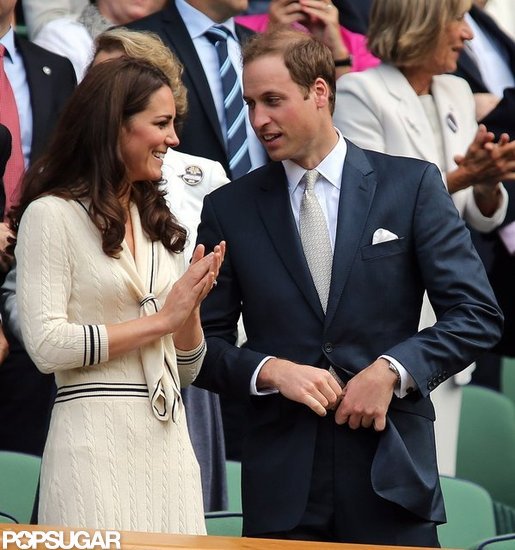 FOTO Kate in princ William obračala glave na tekmi na Wimbledonu
