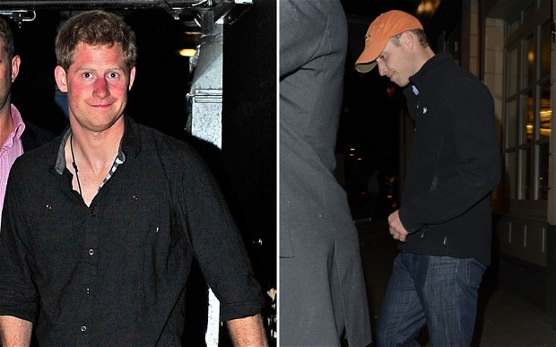 Princa William in Harry žurirala na fantovščini
