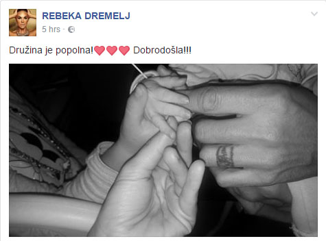 Rebeka drugič mamica!
