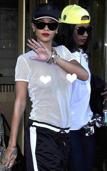 Ops! Rihanna: Na ulici pokazala bradavičke!