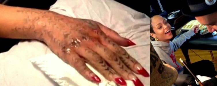 Video! Rihanna: Potetovirala si je desno roko!