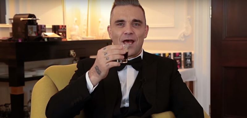 Robbie Williams je v Sloveniji prebival neopažen