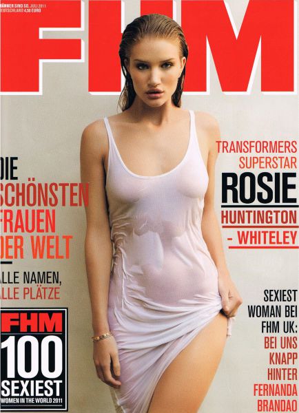 HOT Rosie Huntington: V mokri obleki razgalila mične obline