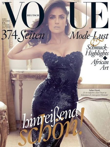 Salma Hayek na naslovnici pokazala mamljive obline