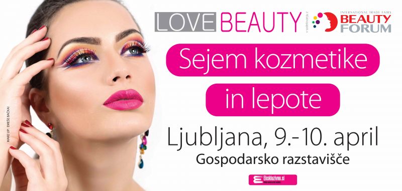 NAGRADNO: Podarjamo vstopnici za sejem Love Beauty