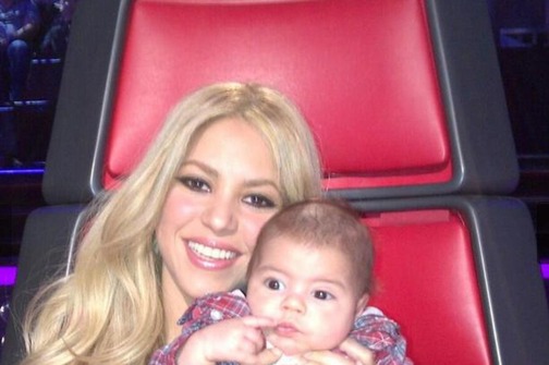 Shakira: Sina je peljala na snemanje oddaje